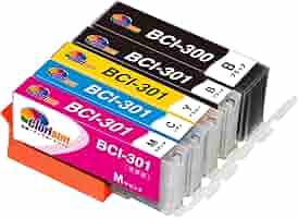 Amazon.co.jp: Clorisun BCI-301+300/5MP Canon 互換インク